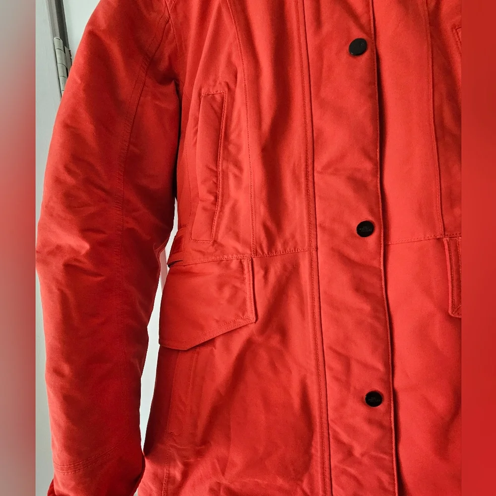 The North Face Goose Down Faux Fur Hooded Long Parka Jacket - Picture 2 of 13